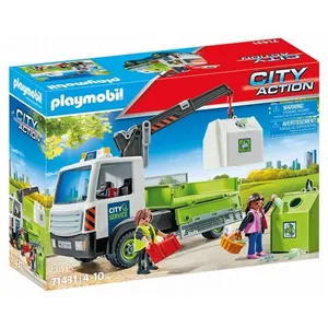 Comparateur de prix : Camion-grue De Recyclage De Verre - Playmobil City Action 71431 Avec 2