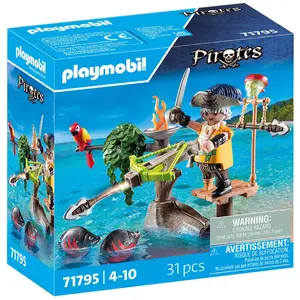 Comparateur de prix : Playmobil - Pirate avec arbalète et poissons à viser - 71795 - Les pirates