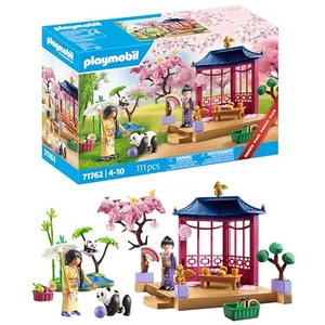 Comparateur de prix : 71762 Jardin asiatique avec famille de pandas Playmobil