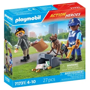 Comparateur de prix : Playmobil® 71731 Policier chien de recherche et voleur