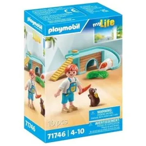 Comparateur de prix : Playmobil® 71746 Enfant avec 2 cochons d'Inde et aire de jeux