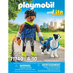 Comparateur de prix : PLAYMOBIL 71740 Homme sportif avec Border Collie