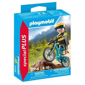 Comparateur de prix : PLAYMOBIL - Cycliste avec VTT et souche d'arbre - 71756 - Special plus
