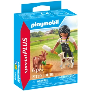 Comparateur de prix : 71759 Fermière avec chèvre et chevreau Playmobil