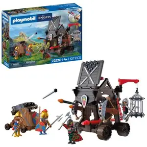 PLAYMOBIL : Tour d'assaut des chevaliers, thème des chevaliers dragons pas cher