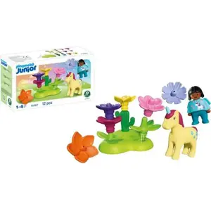 PLAYMOBIL Junior 72087 Jardin des licornes 12 pièces Dès 1 an pas cher