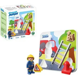 Playmobil Junior 72088 - Puzzle sur les pompiers pas cher