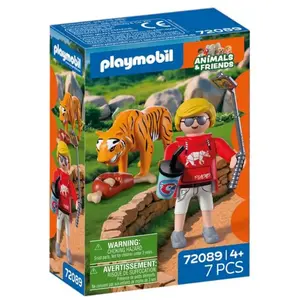 Comparateur de prix : Playmobil Playmobil Animaux et amis 72089 - Zoo : tigre et visiteur