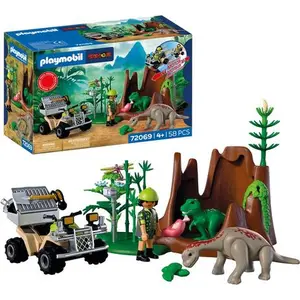 Playmobil L'antre Du Dinosaure 72069 pas cher