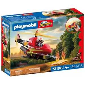 Playmobil Feuerwehr-Helikopter pas cher