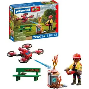 Playmobil City Action 72197 - Drone d'extinction des pompiers