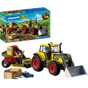 Playmobil Grosser Traktor mit Kartoffelroder pas cher