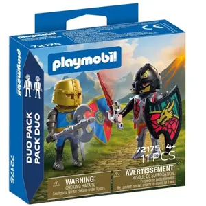 Playmobil Knights 72175 - Combat de chevaliers - Duo Pack pas cher