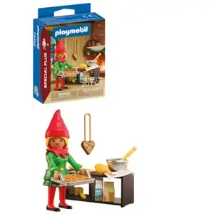 Playmobil Lutin de Noël pâtissier Spécial + 72152 PLAYMOBIL pas cher
