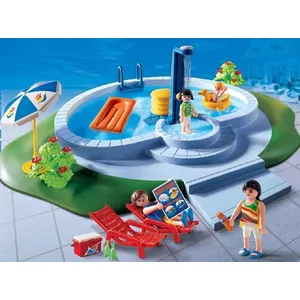 Playmobil 3205 - Piscine Et Famille