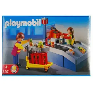 PLAYMOBIL - La caissière et la caisse enregistreuse pas cher