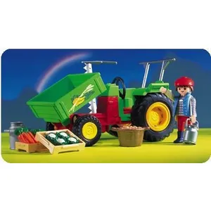 Playmobil - 3074 : Maraîcher-Tracteur pas cher