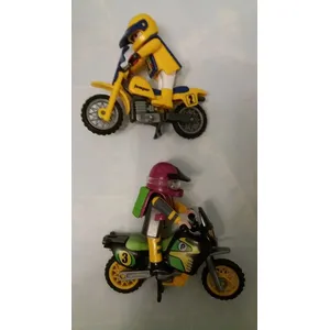Playmobil 7396 - Pilotes à Moto Et Piste De Rallye