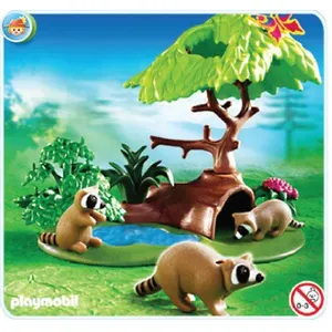 Ratons laveurs Playmobil Forest Lodge pas cher