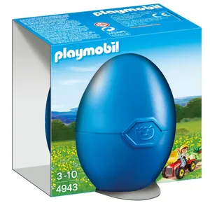 Playmobil Les  ufs de Pâques 4943 Enfant avec tracteur et remorque