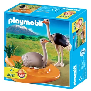 Playmobil Animaux 4831 - Couple D'autruches Et Nid