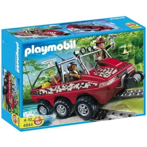 Playmobil Wild Life 4844 - Véhicule Amphibie Avec Explorateurs