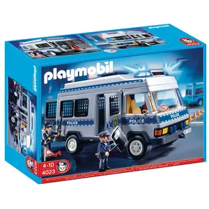 Playmobil Playmobil 4023 - Fourgon Équipé Et Policiers pas cher