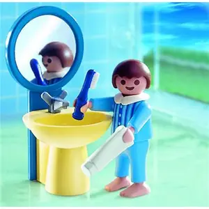 Playmobil - 4661 - La Maison Moderne - - L'enfant : Lavabo + Miroir pas cher