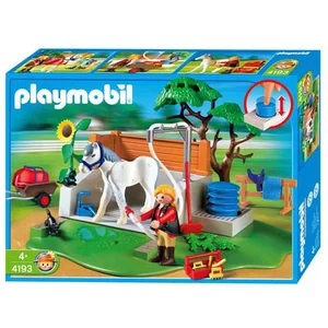 Playmobil 4193 - Box De Lavage Pour Chevaux