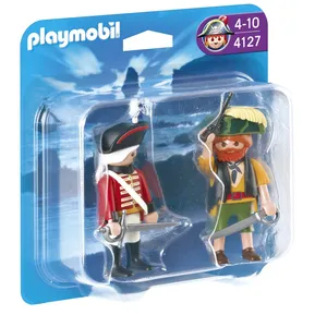 Comparateur de prix : Playmobil 4127 - Playmobil Duo Pirate Et Soldat Anglais