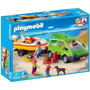 Comparateur de prix : Playmobil Voiture Familiale Avec Bateau Jeu De Construction Con