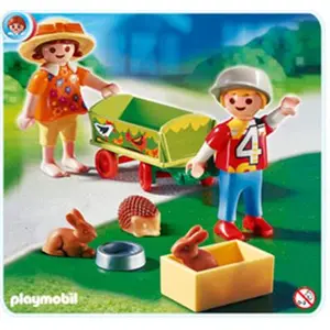 Playmobil City Life 4349 - Enfants Avec Chariot Et Petits Animaux