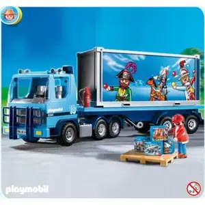Playmobil City Action 4447 - Camion Porte Container Playmobil pas cher
