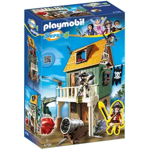 Playmobil Super4 4796 Fort Des Pirates Camouflé avec Ruby