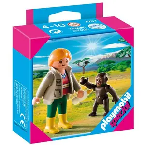 Playmobil Special Plus 4757 - Soigneur Avec Bébé Gorille pas cher