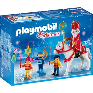 Playmobil Christmas 5593 Saint Nicolas avec enfants pas cher