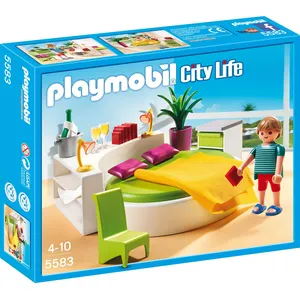 Playmobil Playmobil 5583 City Life - Chambre Avec Lit Rond pas cher