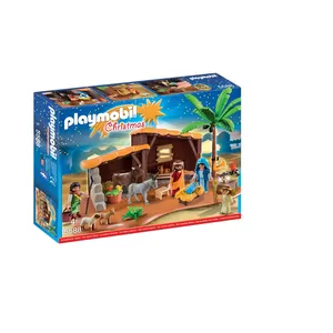 PLAYMOBIL - Crèche de Noël - 5588 - 4 personnages, 4 animaux et accessoires inclus