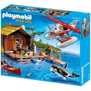Comparateur de prix : Playmobil Wild Life 5039 - Cabane Du Pêcheur Avec Hydravion Et Orque