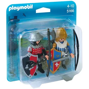 Playmobil Duo 5166 - Chevalier Du Lion Avec Chevalier De L'aigle pas cher