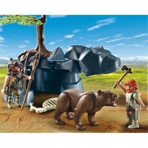 Playmobil 5103 - Hommes Préhistoriques Avec Ours pas cher
