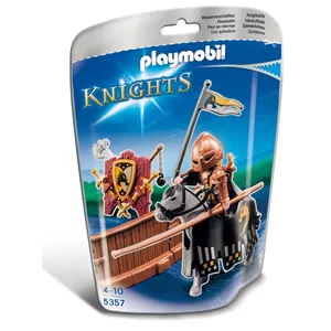 Playmobil 5357 Knights - Piste De Joute Du Chevalier Cheval Ardent pas cher