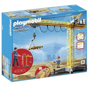 Playmobil Playmobil 5466 - Grande Grue De Chantier Radio-Commandée