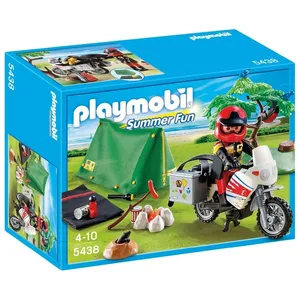 Comparateur de prix : Playmobil 5438 - Motard Et Tente De Camping