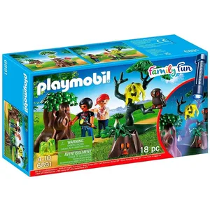Playmobil Summer Fun 6891 Enfants Avec Vegetation Et Lampe Torche pas cher