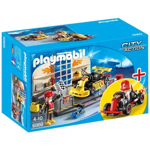 Playmobil City Action 6869 Starter Set Atelier de karting pas cher