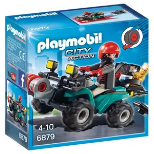 Comparateur de prix : PLAYMOBIL 6879 - City Action - Quad avec Treuil et Bandit