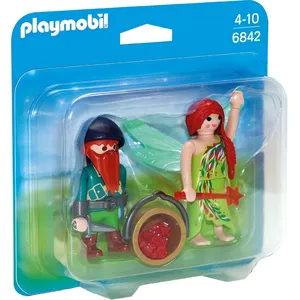 Comparateur de prix : PLAYMOBIL - Fée et Nain de la forêt - Modèle 6842 - Mixte - A partir de 4 ans