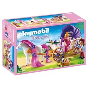 Playmobil Princess 6856 Calèche royale avec cheval à coiffer pas cher