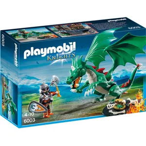 Playmobil Playmobil 6003 Knights - Chevalier Avec Grand Dragon Vert